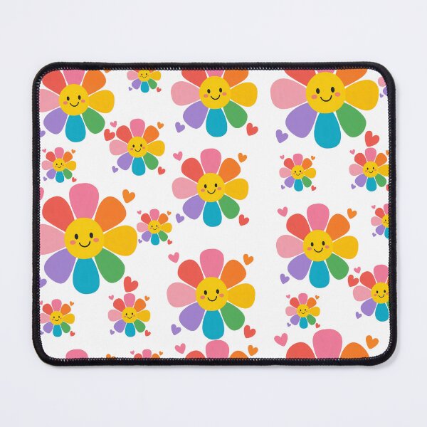 Item preview, Colorful Smiley Flowers Retro Happy Floral Pattern Aesthetic designed and sold by NikBrin Prevail .