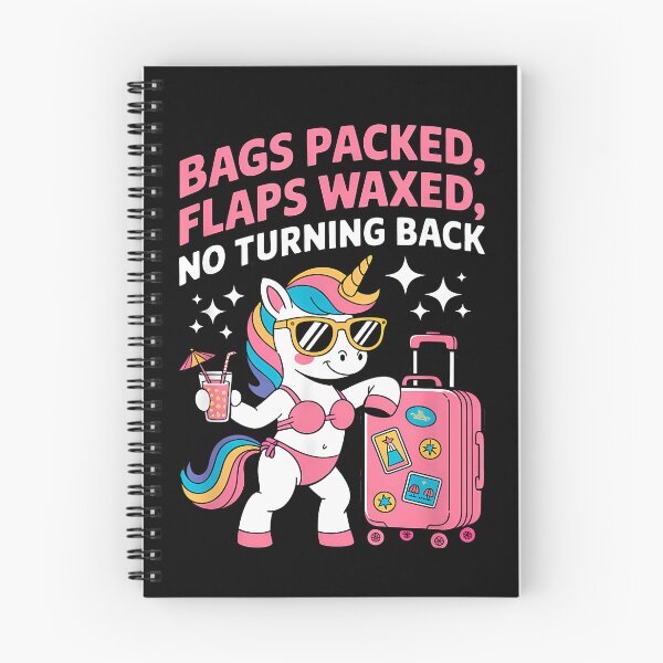 Item preview, Bags Packed Flaps Waxed No Turning Back Funny Unicorn Vacation Travel designed and sold by ArcaneArtistry.