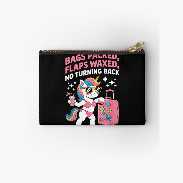 Item preview, Bags Packed Flaps Waxed No Turning Back Funny Unicorn Vacation Travel designed and sold by ArcaneArtistry.