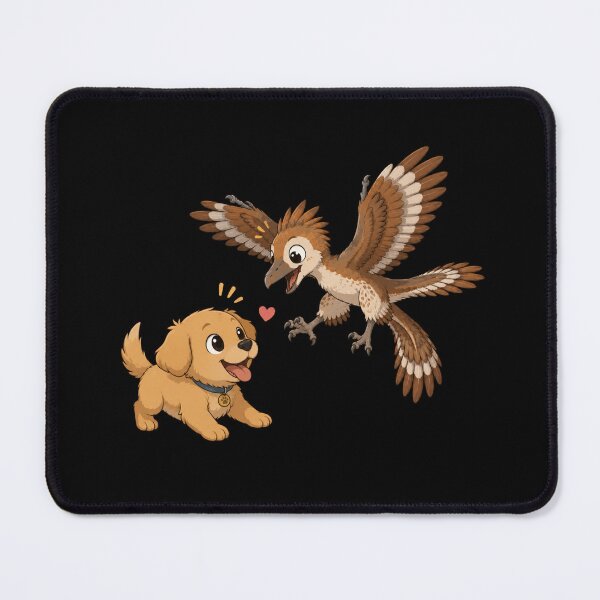 Item preview, archaeopteryx with dog designed and sold by Konvero.
