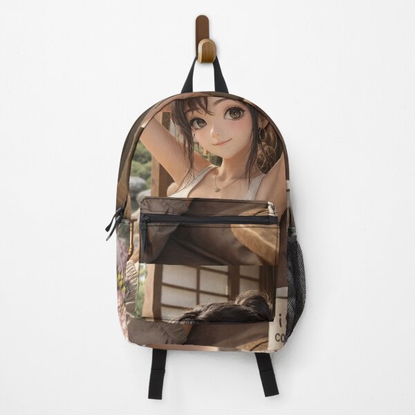 Item preview, Cute anime manga girl reclining with a cup of coffee designed and sold by Vintage Designs +.