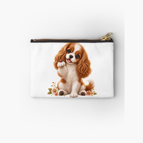 Item preview, Cute Cavalier King Charles Spaniel with Ladybug designed and sold by HO•Designs.
