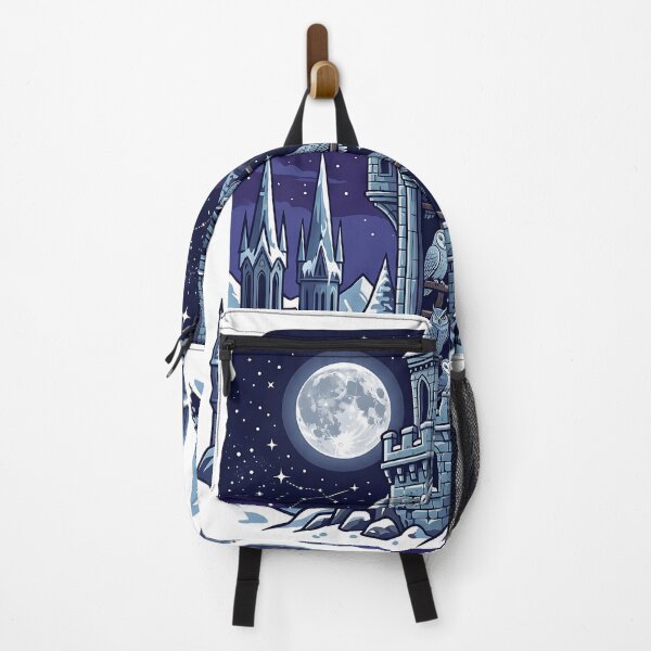 Item preview, Magical Castle Owlry Tower - Midnight Owls Full Moon Art designed and sold by KreonaTime.