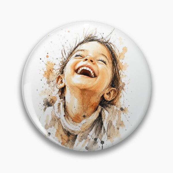 Item preview, A watercolor painting of a joyful childhood designed and sold by GRFORA.