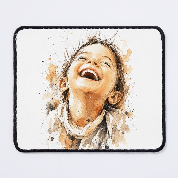 Item preview, A watercolor painting of a joyful childhood designed and sold by GRFORA.