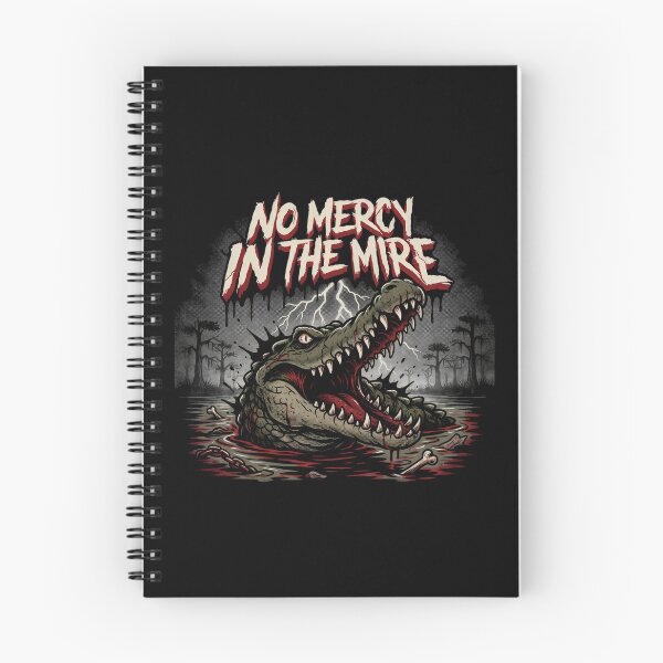 Item preview, Alligator No Mercy In The Mire Swamp Deathcore Graphic designed and sold by Enea Kelo.