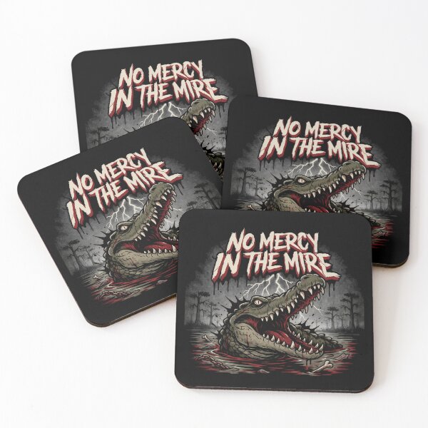 Item preview, Alligator No Mercy In The Mire Swamp Deathcore Graphic designed and sold by Enea Kelo.