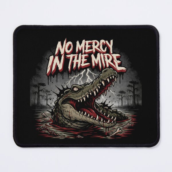 Item preview, Alligator No Mercy In The Mire Swamp Deathcore Graphic designed and sold by Enea Kelo.