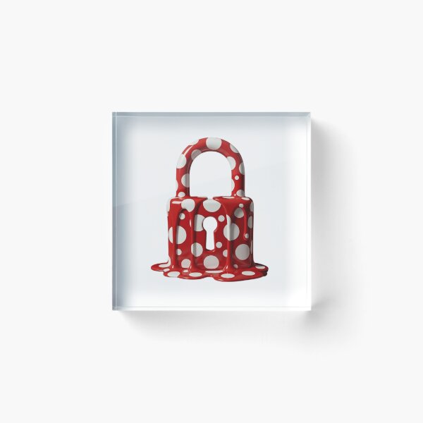 Item preview, Melting Polka Dot Padlock Security Pop Art designed and sold by YourColorsWall.