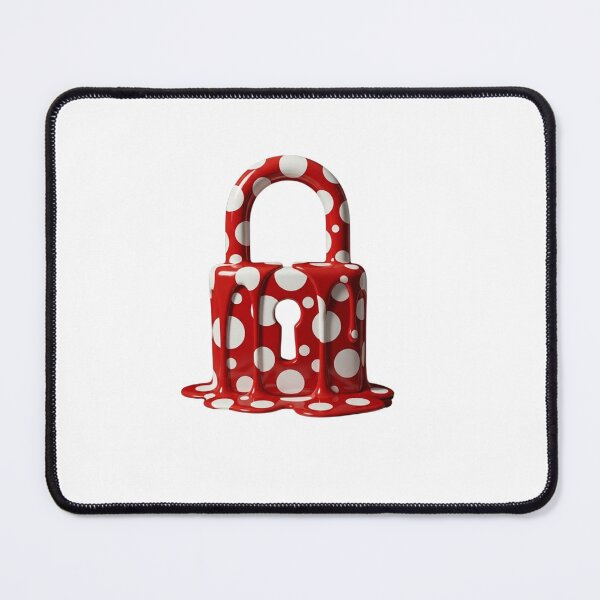 Item preview, Melting Polka Dot Padlock Security Pop Art designed and sold by YourColorsWall.