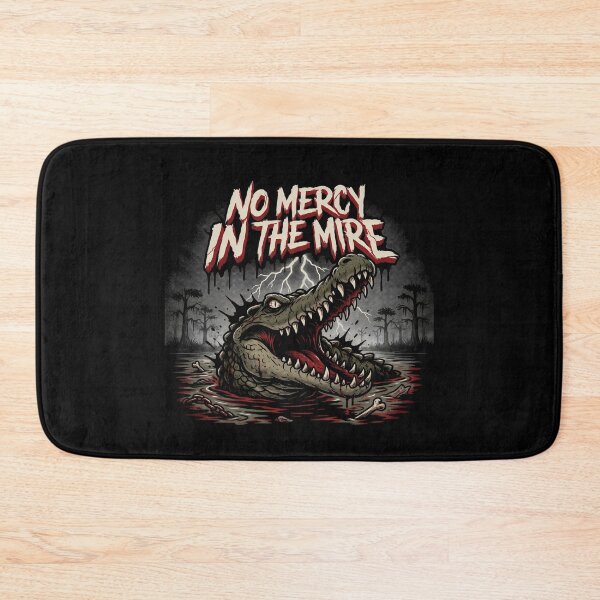 Item preview, Alligator No Mercy In The Mire Swamp Deathcore Graphic designed and sold by Enea Kelo.