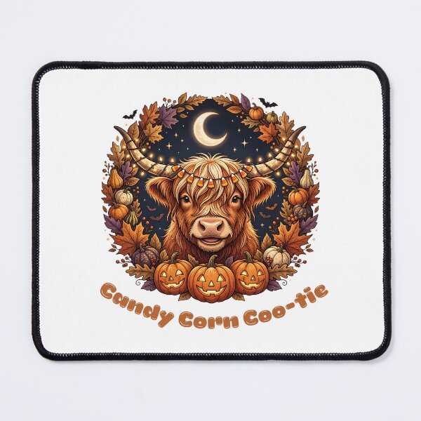 Item preview, Candy Corn Coo-tie Highland Cow Halloween Cute Pumpkins Goblincore Cute Cow designed and sold by Neurospicy Trolls.