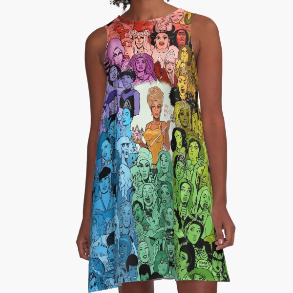 The Drag Race Family A-Line Dress