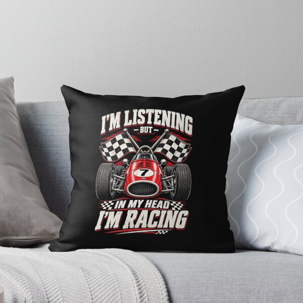 Item preview, In My Head I'm Racing Funny Race Car Motorsport T-Shirt | Racing Fan Graphic Gift designed and sold by Trendably.