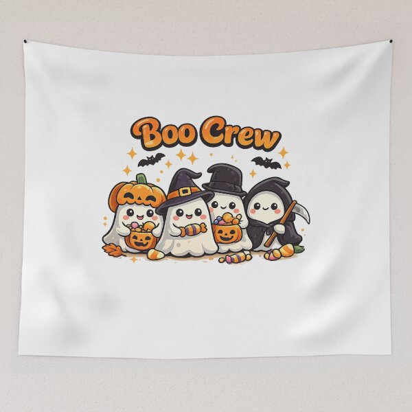Item preview, Boo Crew Cute Ghost Family Halloween Retro Funny Design designed and sold by mocci10.