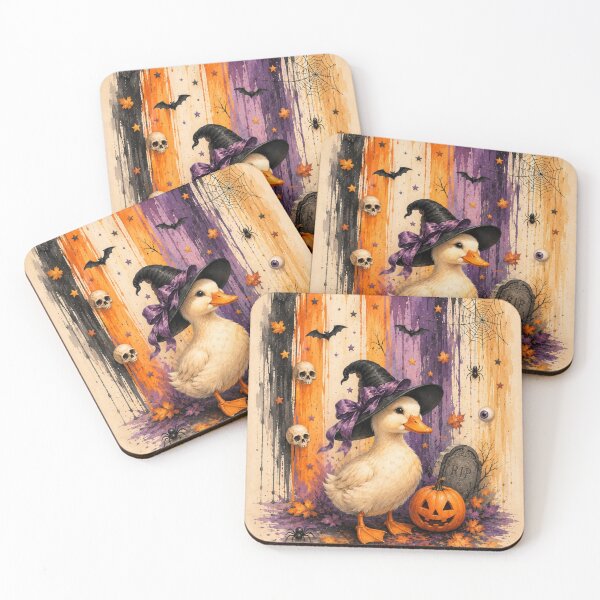 Item preview, Spooky Halloween Witch Duck Illustration designed and sold by Rohan132.