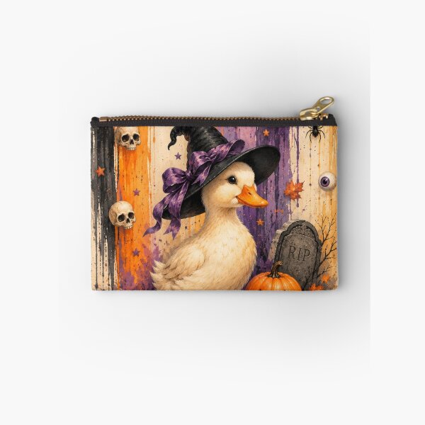 Item preview, Spooky Halloween Witch Duck Illustration designed and sold by Pure Craft.