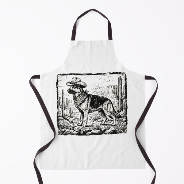 Item preview, Vintage Western German Shepherd Cowboy Dog designed and sold by SOUFIANE1991.