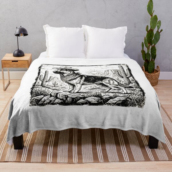 Item preview, Vintage Western German Shepherd Cowboy Dog  designed and sold by SOUFIANE1991.