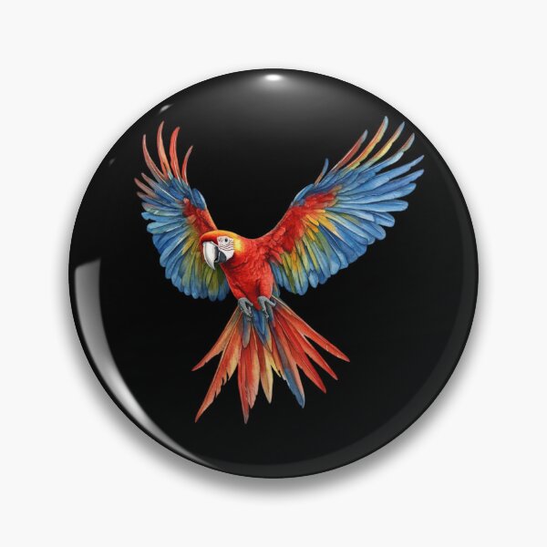 Item preview, Colorful Macaw in Flight designed and sold by virdeiz.