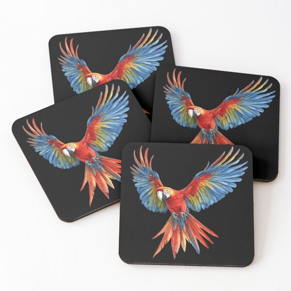 Item preview, Colorful Macaw in Flight designed and sold by virdeiz.