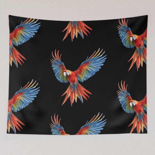 Item preview, Colorful Macaw in Flight designed and sold by virdeiz.