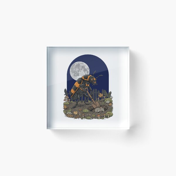 Item preview, Nature's Undertaker American Burying Beetle Moon Gothic Goblincore Beetle designed and sold by Neurospicy Trolls.