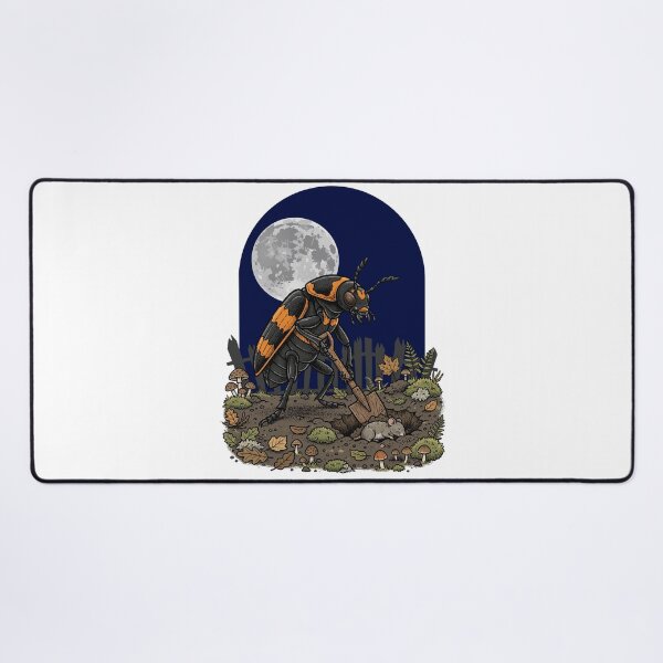 Item preview, Nature's Undertaker American Burying Beetle Moon Gothic Goblincore Beetle designed and sold by Neurospicy Trolls.