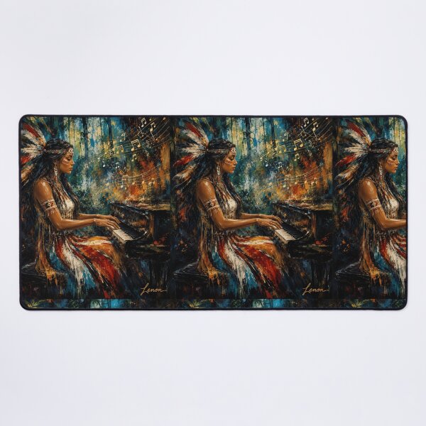Item preview, Forest Melody Original Abstract Piano Art designed and sold by SHOCAMPOS DESIGNS .