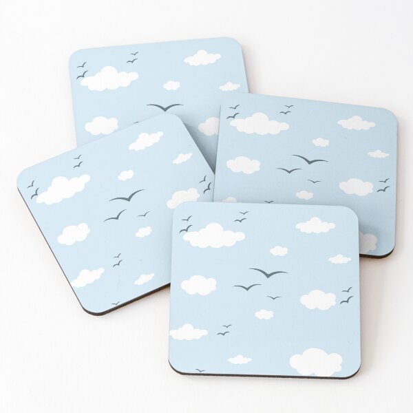 Item preview, Serene Sky Birds Genesis Peace Pattern designed and sold by CeciReynaga.