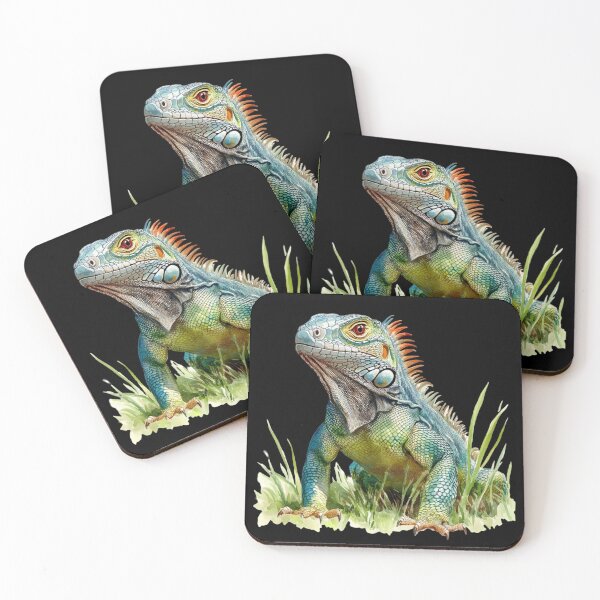 Item preview, Vibrant Iguana in Grass designed and sold by virdeiz.