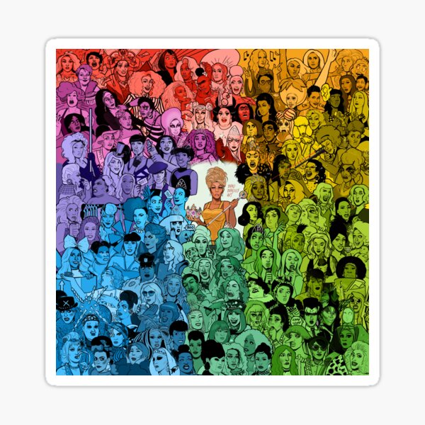 Aperçu de l'œuvre La famille Drag Race créée et vendue par Brad Bradley.