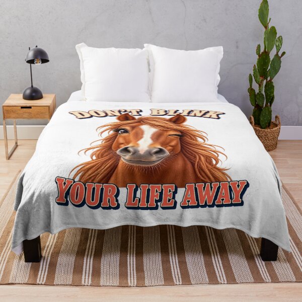 Item preview, Funny Winking Horse Don’t Blink Your Life Away. designed and sold by Kolibra.
