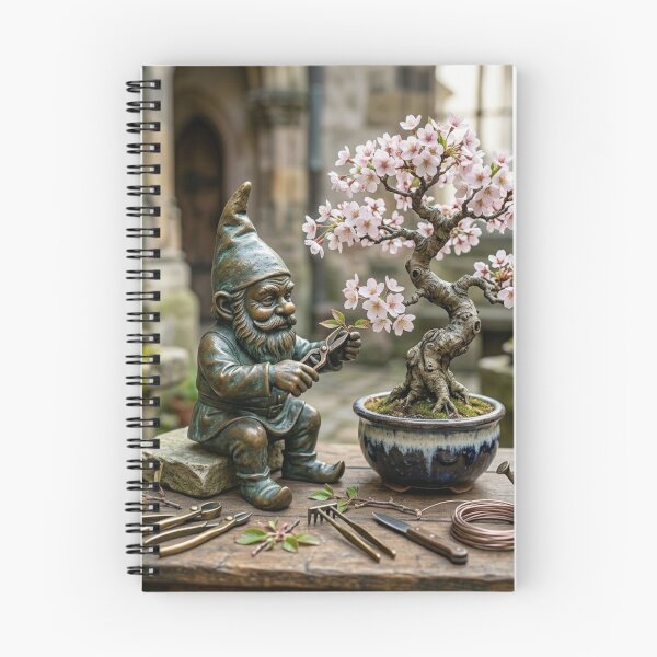Item preview, Wroclaw Gnome Pruning Bonsai Tree designed and sold by Purrfecta.