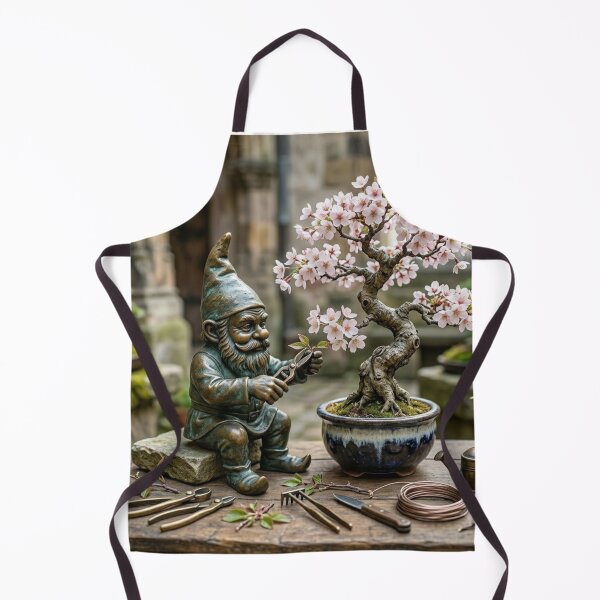 Item preview, Wroclaw Gnome Pruning Bonsai Tree designed and sold by Purrfecta.