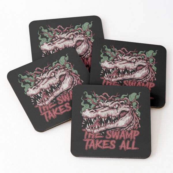 Item preview, Alligator The Swamp Takes All Reptile Deathcore Graphic designed and sold by Enea Kelo.