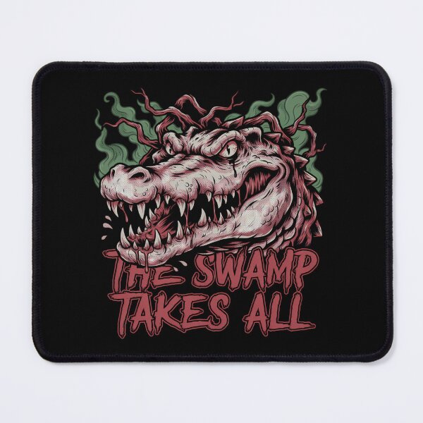 Item preview, Alligator The Swamp Takes All Reptile Deathcore Graphic designed and sold by Enea Kelo.