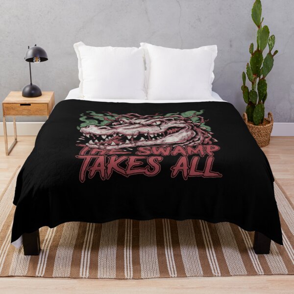 Item preview, Alligator The Swamp Takes All Reptile Deathcore Graphic designed and sold by Enea Kelo.