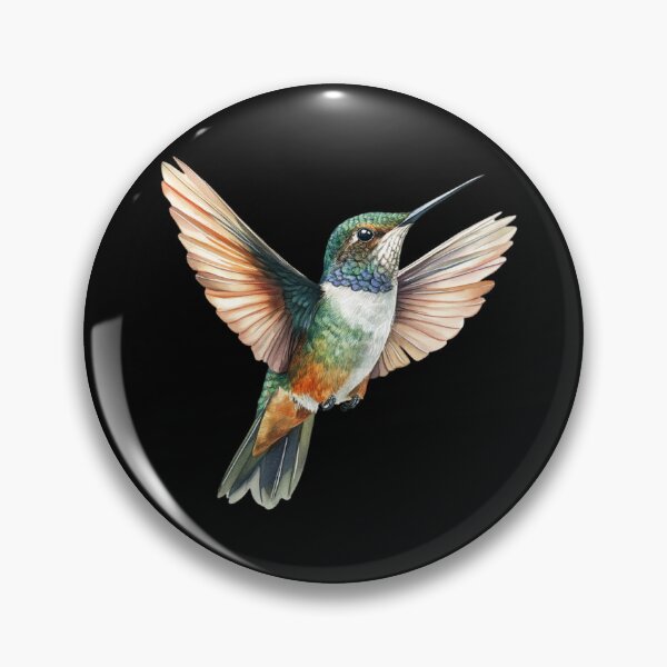 Item preview, Colorful Hummingbird in Flight designed and sold by virdeiz.