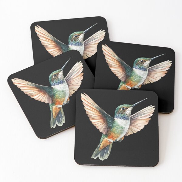 Item preview, Colorful Hummingbird in Flight designed and sold by virdeiz.