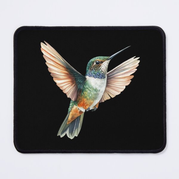 Item preview, Colorful Hummingbird in Flight designed and sold by virdeiz.