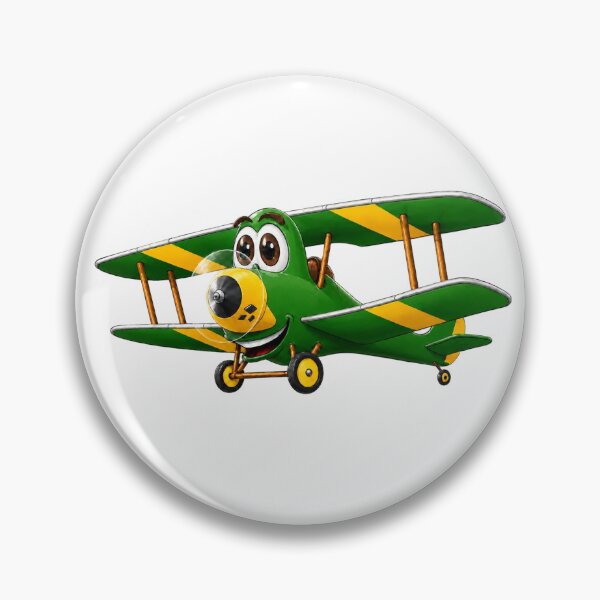 Item preview, Green Yellow Biplane Cartoon designed and sold by Scott Hayes.