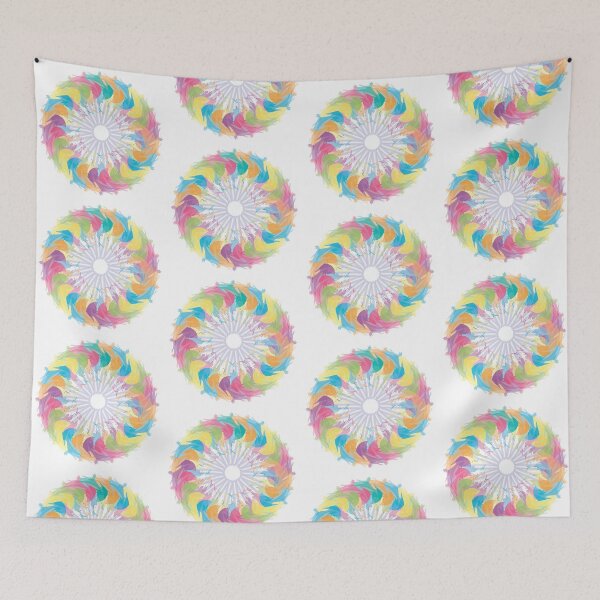 Item preview, Circular Colorful Motion Wall Art designed and sold by EmilySutin.