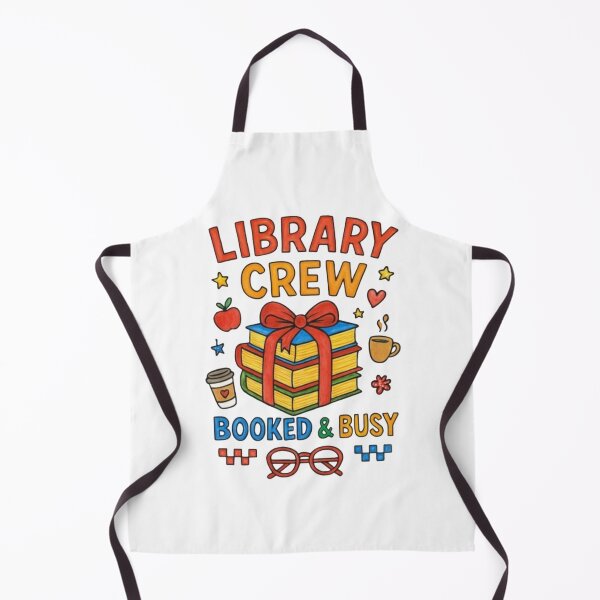 Item preview, Library Crew Booked & Busy – Cute Librarian Book Lover Reading Design designed and sold by LifeProApperal.