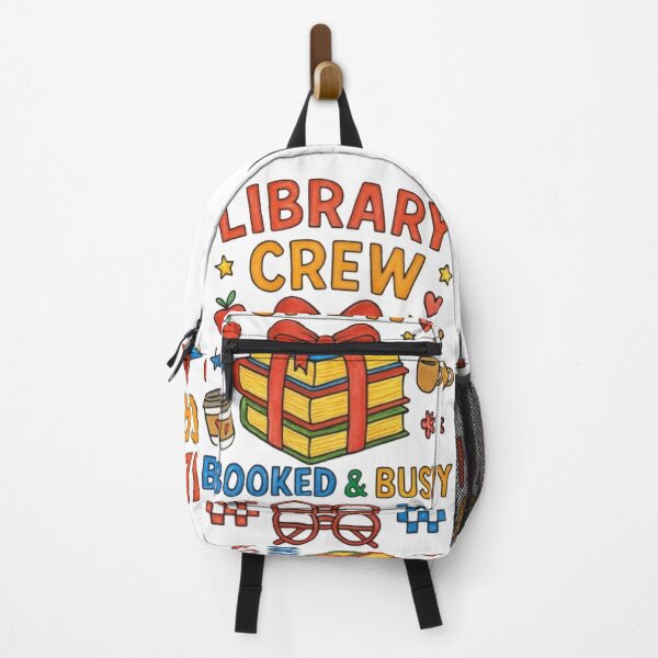 Item preview, Library Crew Booked & Busy – Cute Librarian Book Lover Reading Design designed and sold by LifeProApperal.