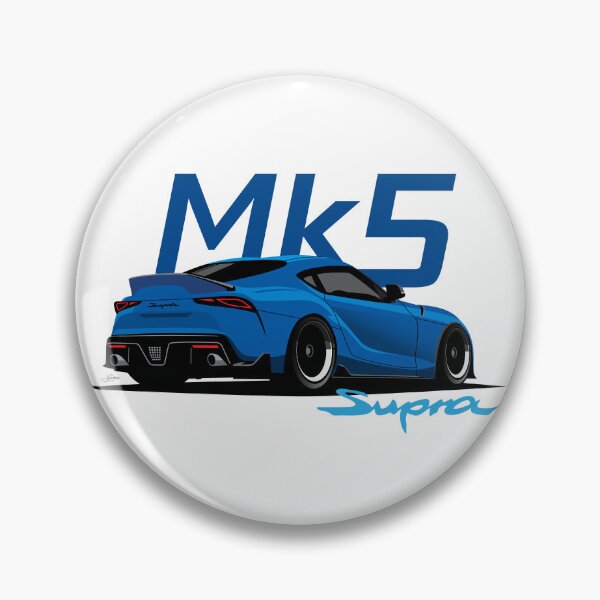 Item preview, Mk5 Supra GR Stratosphere Blue Rear illustration designed and sold by blackdogshop.