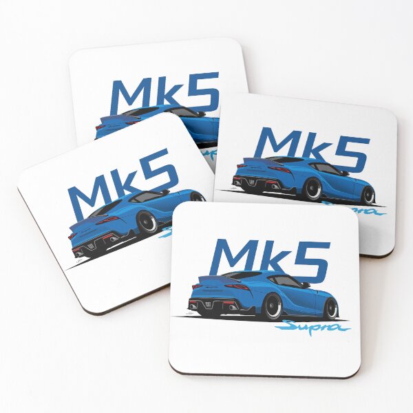 Item preview, Mk5 Supra GR Stratosphere Blue Rear illustration designed and sold by blackdogshop.