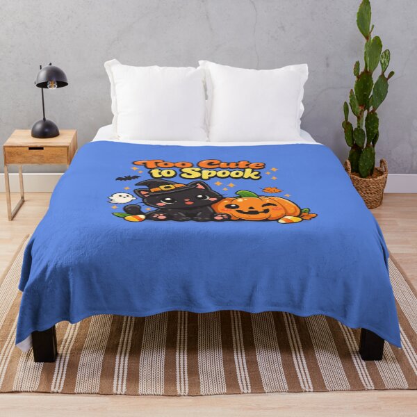 Item preview, Too Cute to Spook Cute Black Cat Halloween Retro Kawaii T-Shirt Sticker Gift designed and sold by mocci10.