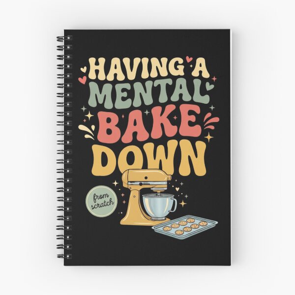 Item preview, Retro Baking Humor Mental Bake Down from Scratch Mood T-Shirt | Funny Baker Graphic Gift designed and sold by Trendably.