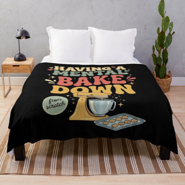 Item preview, Retro Baking Humor Mental Bake Down from Scratch Mood T-Shirt | Funny Baker Graphic Gift designed and sold by Trendably.